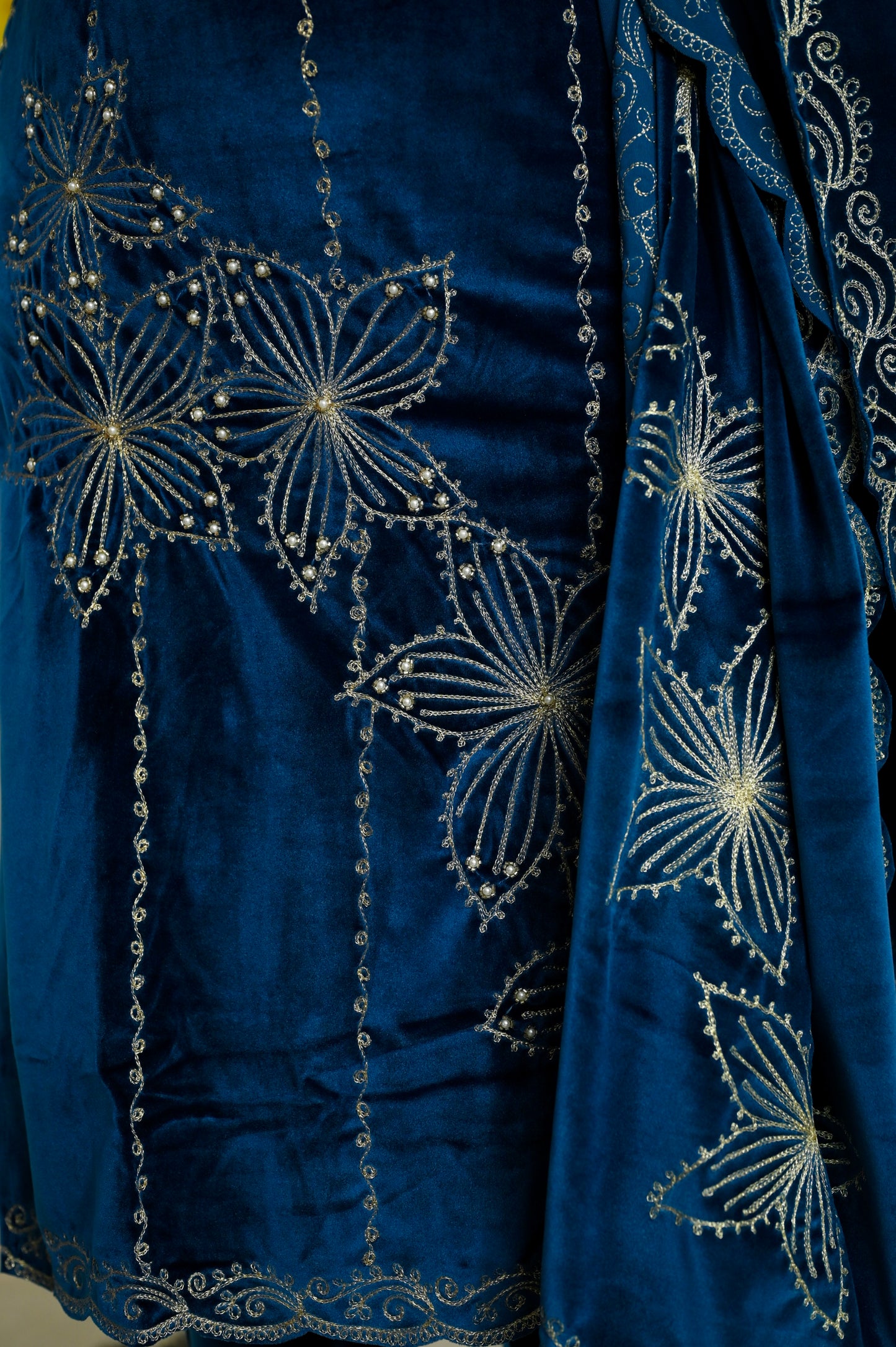 Blue Festive Velvet Suit