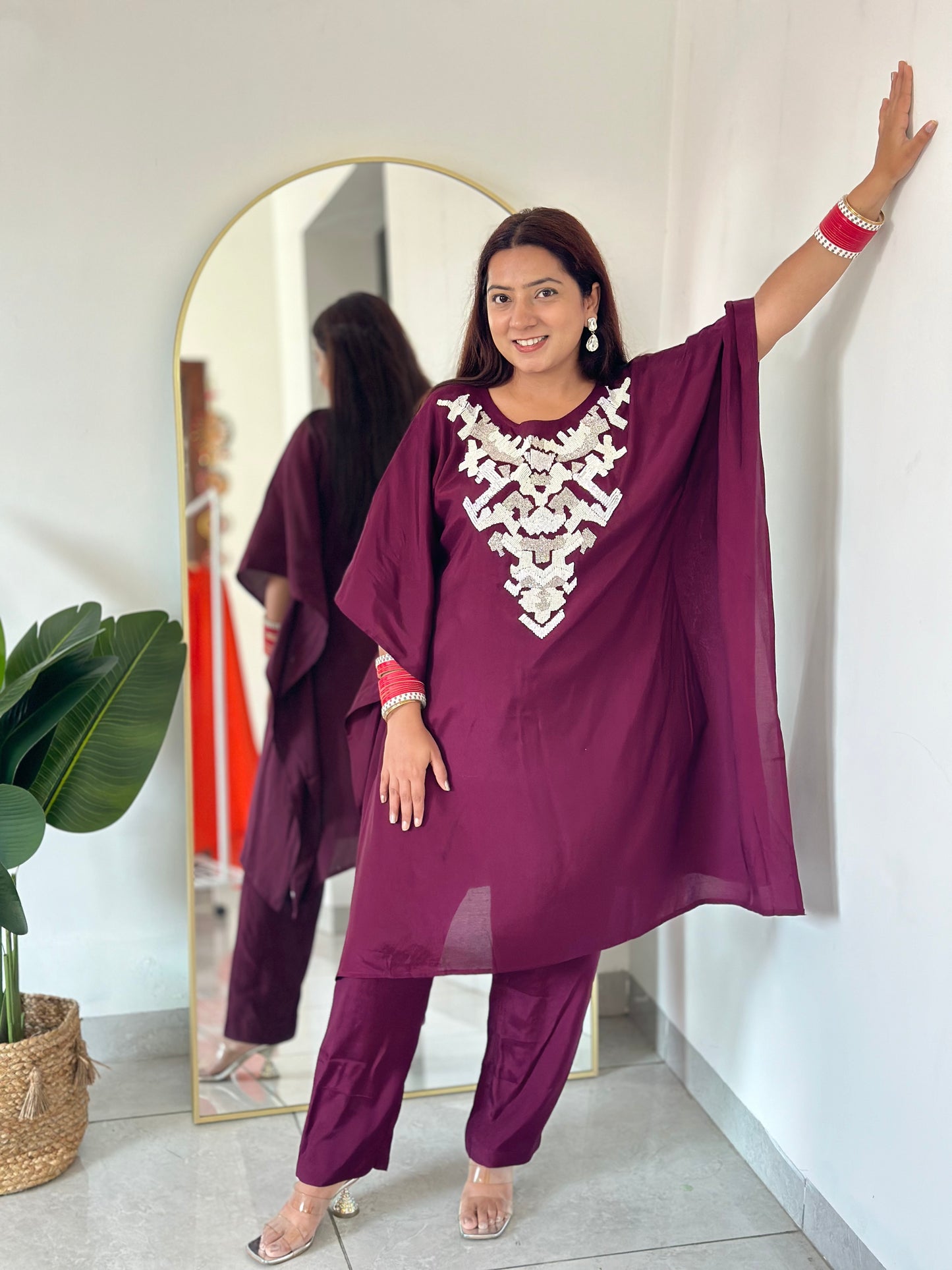 Kaftan Hand Embroidered Set