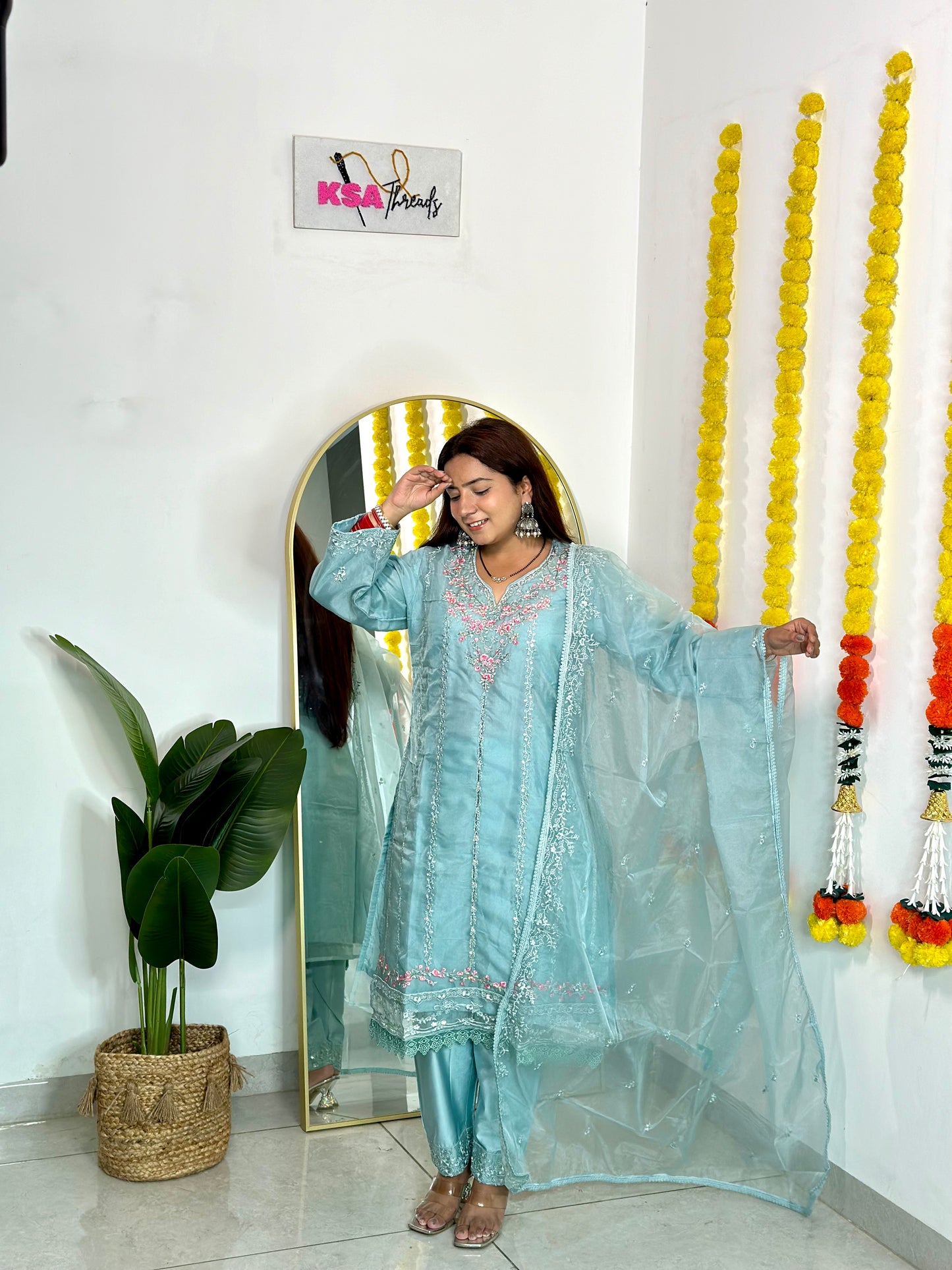 Pakistani Pastel Suit w/Dupatta