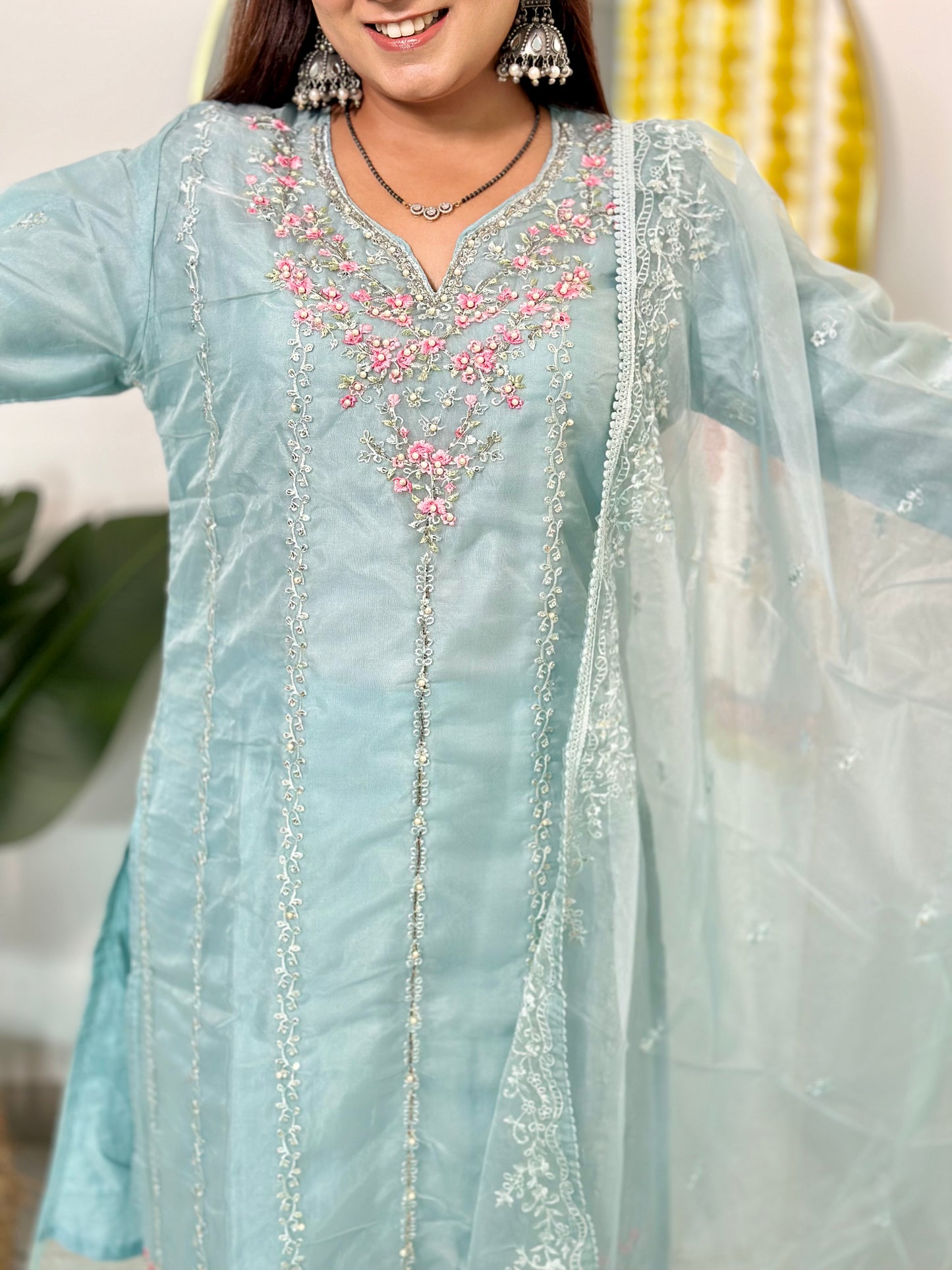 Pakistani Pastel Suit w/Dupatta